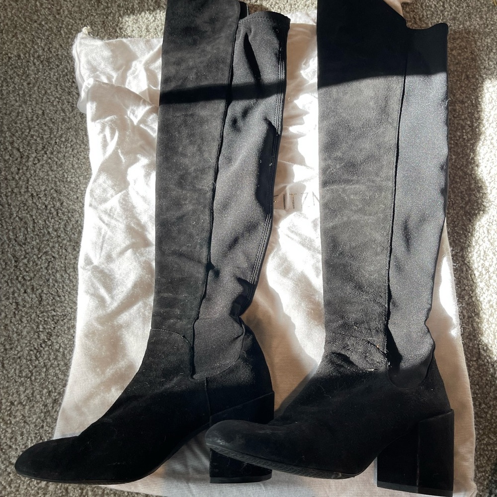 Stuart Weitzman 50/50 Low Heel Suede Over The Knee! Size 6! - Picture 3 of 12